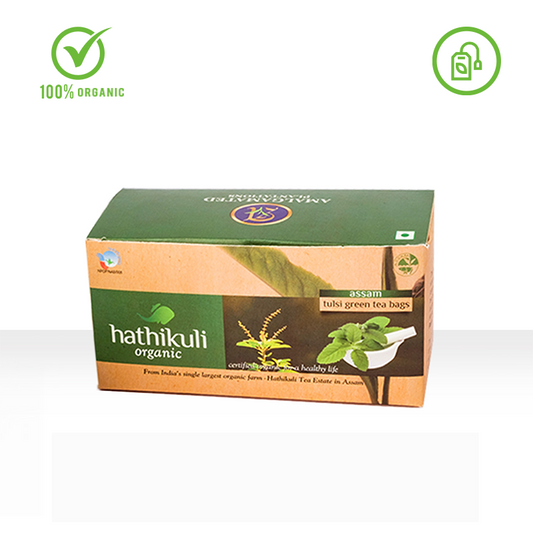 Hathikuli Organic Green Tulsi Tea Bag (25 bags)